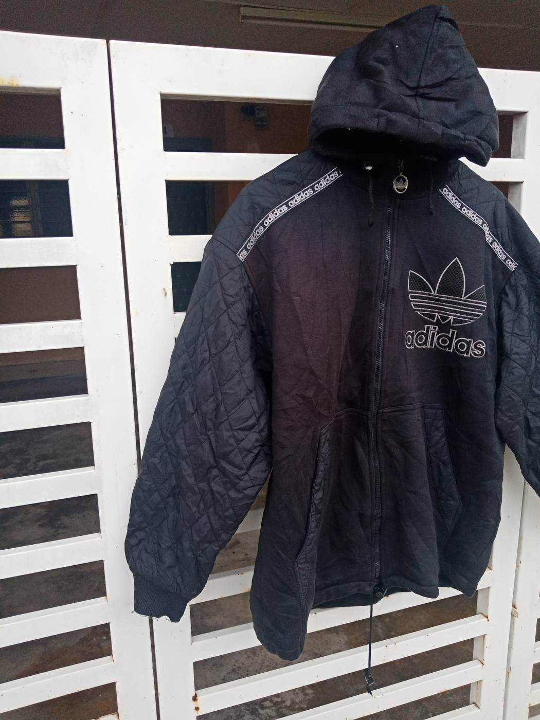 Adidas Adidas Trefoil Spell Out Big Logo Jacket Size US L / EU 52-54 / 3 - 4 Thumbnail