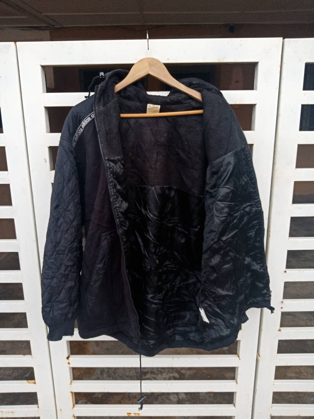 Adidas Adidas Trefoil Spell Out Big Logo Jacket Size US L / EU 52-54 / 3 - 3 Thumbnail