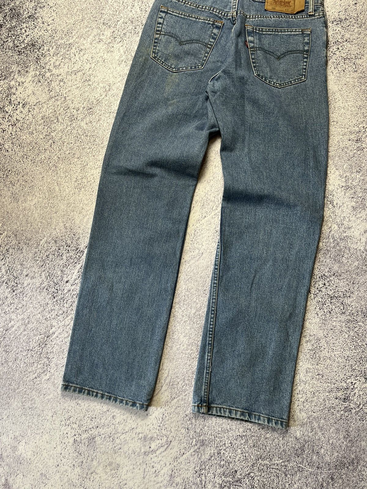 Jean Vintage Levis 501 90s made in usa sunfaded distressed blue Size US 32 / EU 48 - 17 Thumbnail