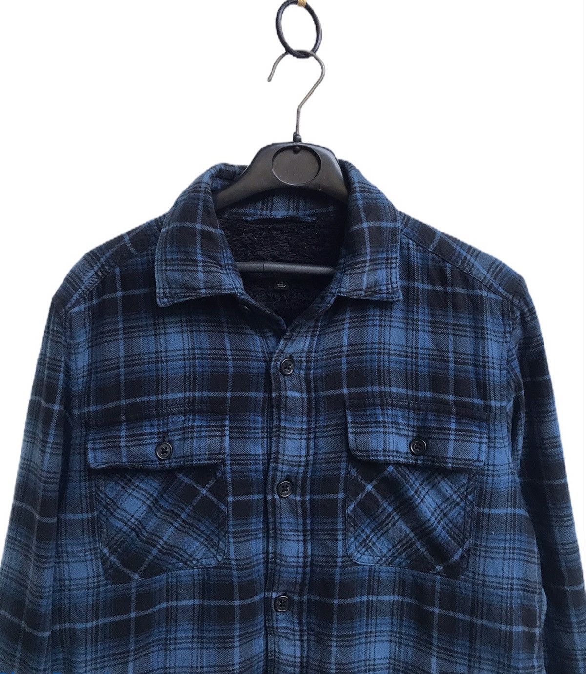 Japanese Brand × Uniqlo 🔥Uniqlo Check Jacket Faux Fur Inside Size US M / EU 48-50 / 2 - 3 Thumbnail