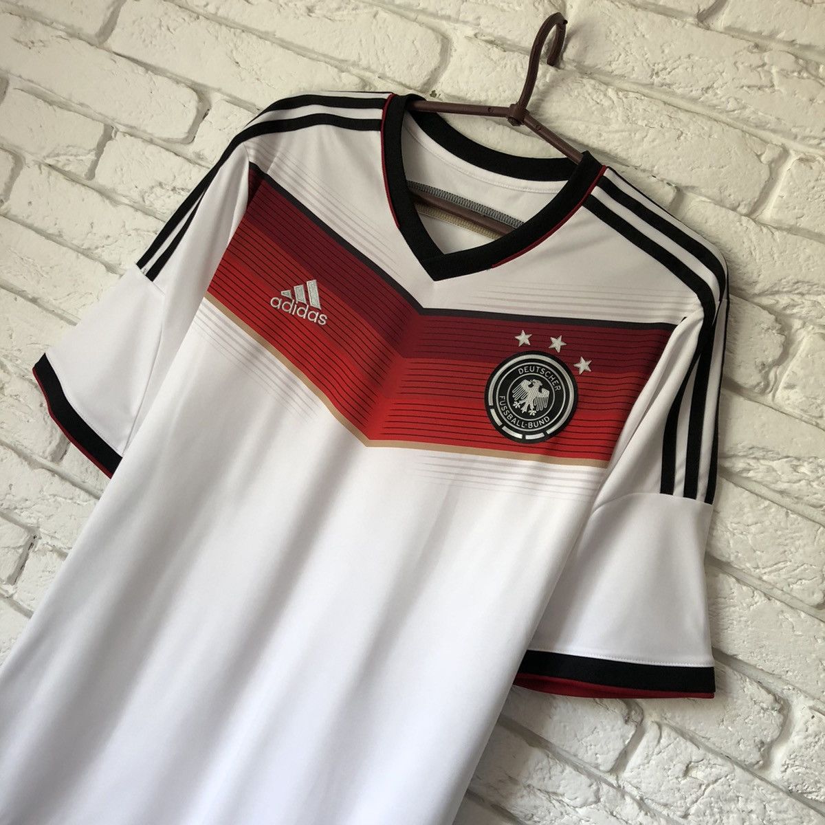 Adidas Germany national team 2014 2015 home soccer jersey Size US L / EU 52-54 / 3 - 2 Thumbnail