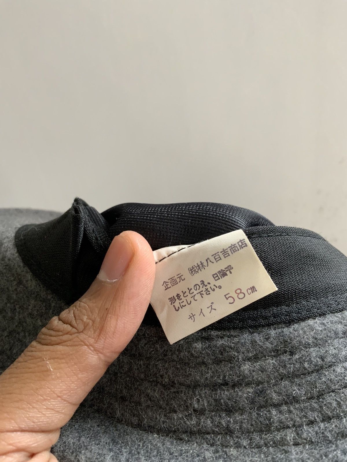 Japanese Brand Wool Mohair Plain Bucket Hat Size ONE SIZE - 13 Thumbnail