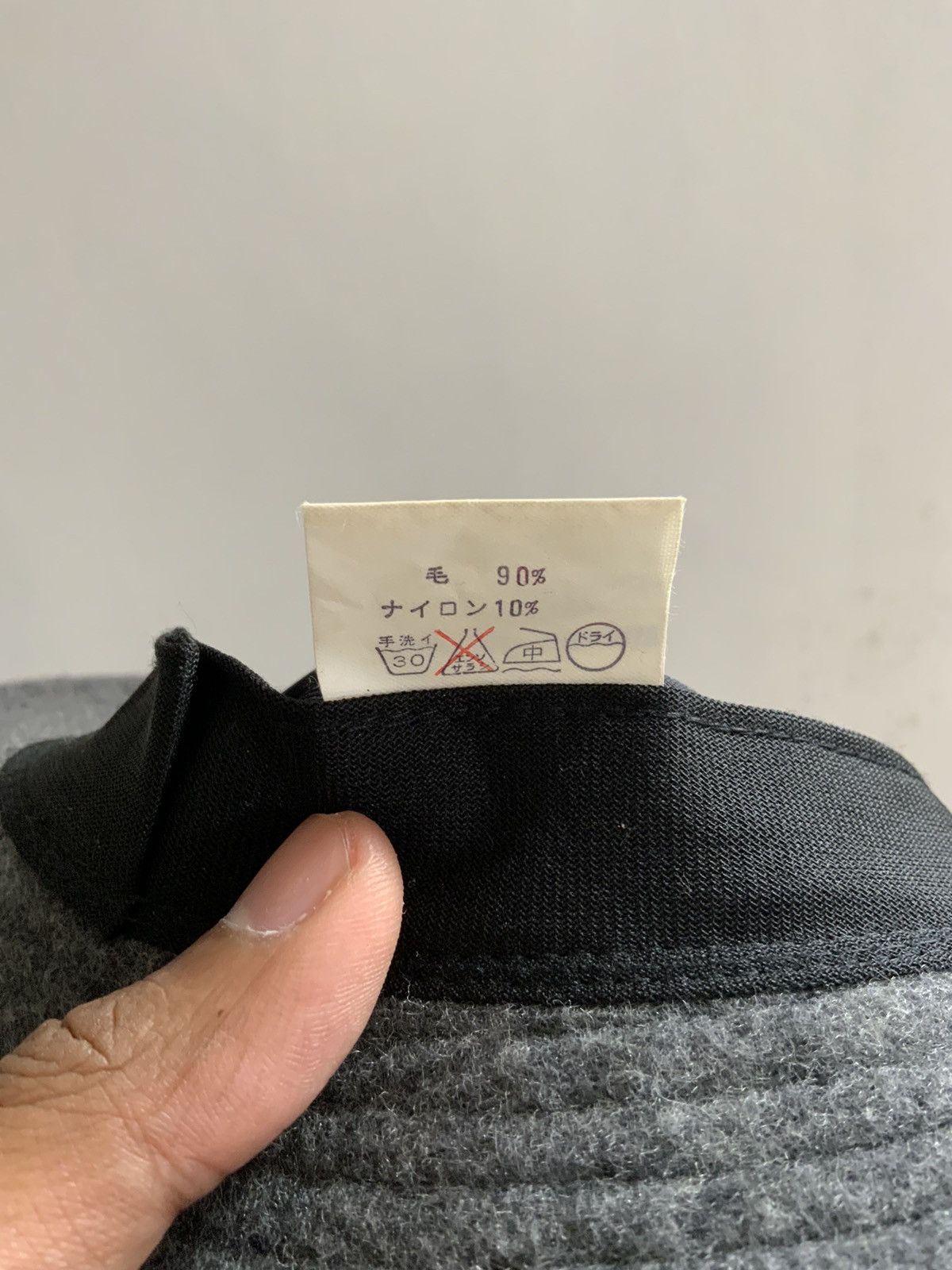 Japanese Brand Wool Mohair Plain Bucket Hat Size ONE SIZE - 12 Thumbnail