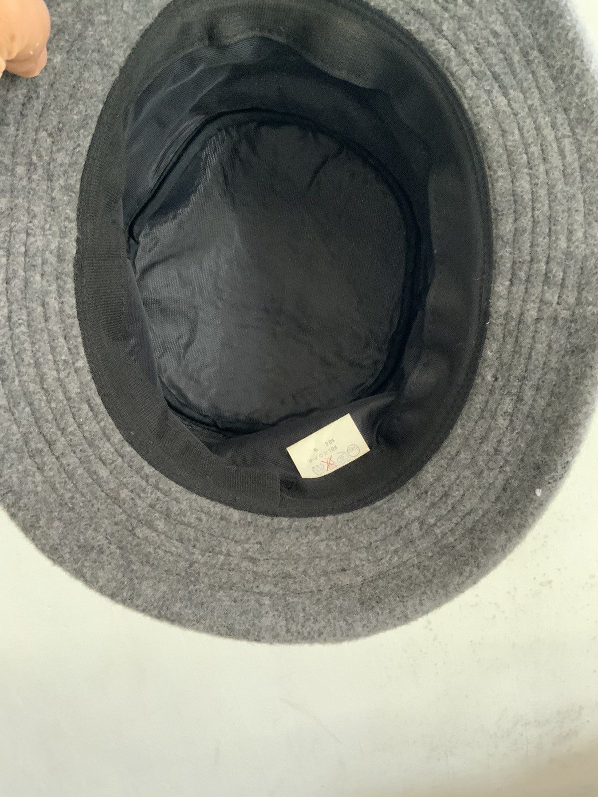 Japanese Brand Wool Mohair Plain Bucket Hat Size ONE SIZE - 9 Thumbnail