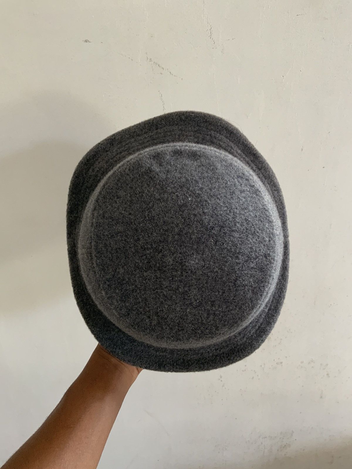 Japanese Brand Wool Mohair Plain Bucket Hat Size ONE SIZE - 6 Thumbnail