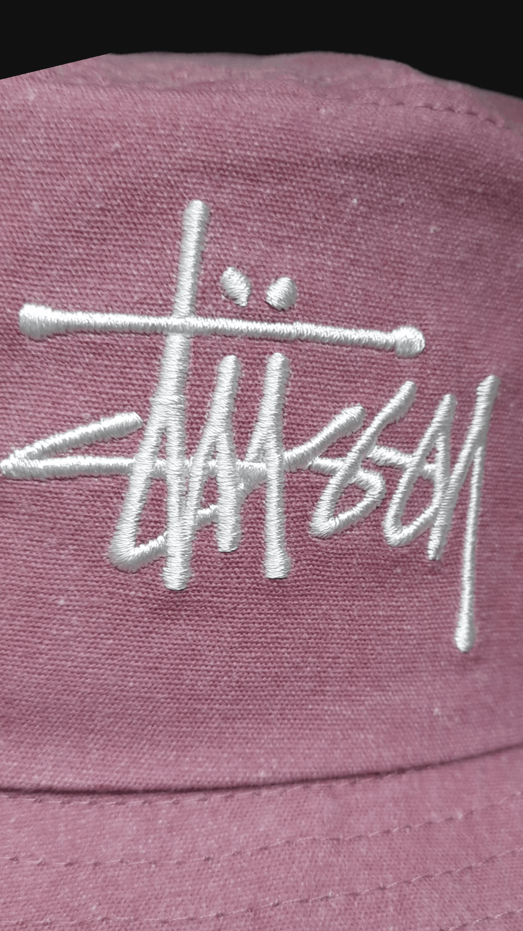 Stussy Stussy Big Logo Canvas Bucket Hat Size ONE SIZE - 2 Thumbnail