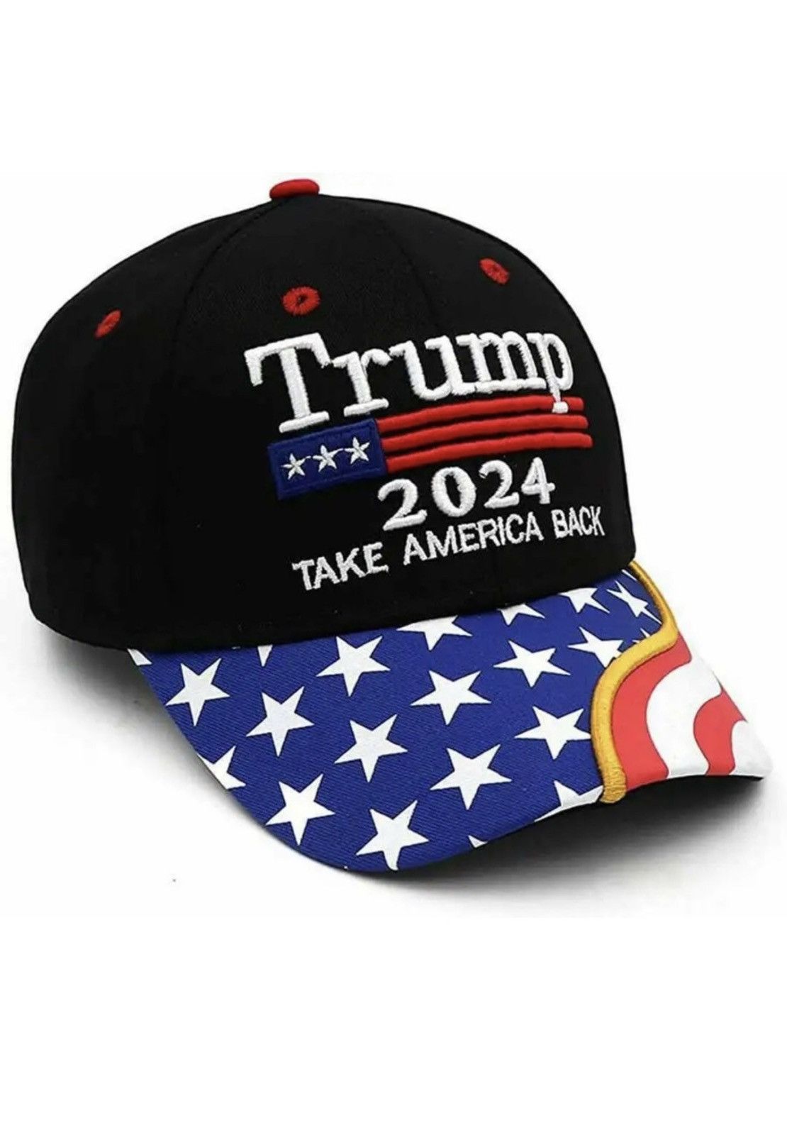 Other New Donald Trump 2024 Hat America MAGA Flag Ball Cap Hat Size ONE SIZE - 1 Thumbnail