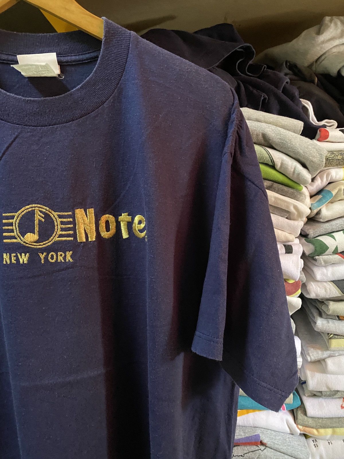 Jazz Cartier Vintage 90s Blue Note New York Jazz Club Embroided gold Size US M / EU 48-50 / 2 - 3 Thumbnail