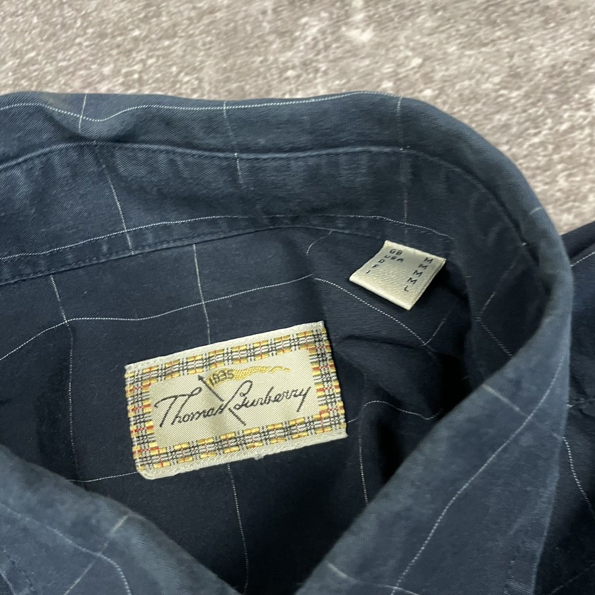 Burberry Vintage Thomas Burberry Cotton Shirt Size US M / EU 48-50 / 2 - 7 Thumbnail