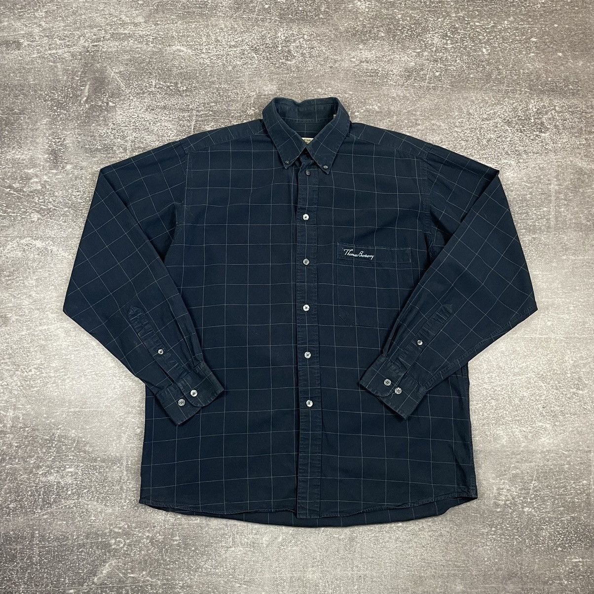Burberry Vintage Thomas Burberry Cotton Shirt Size US M / EU 48-50 / 2 - 1 Thumbnail