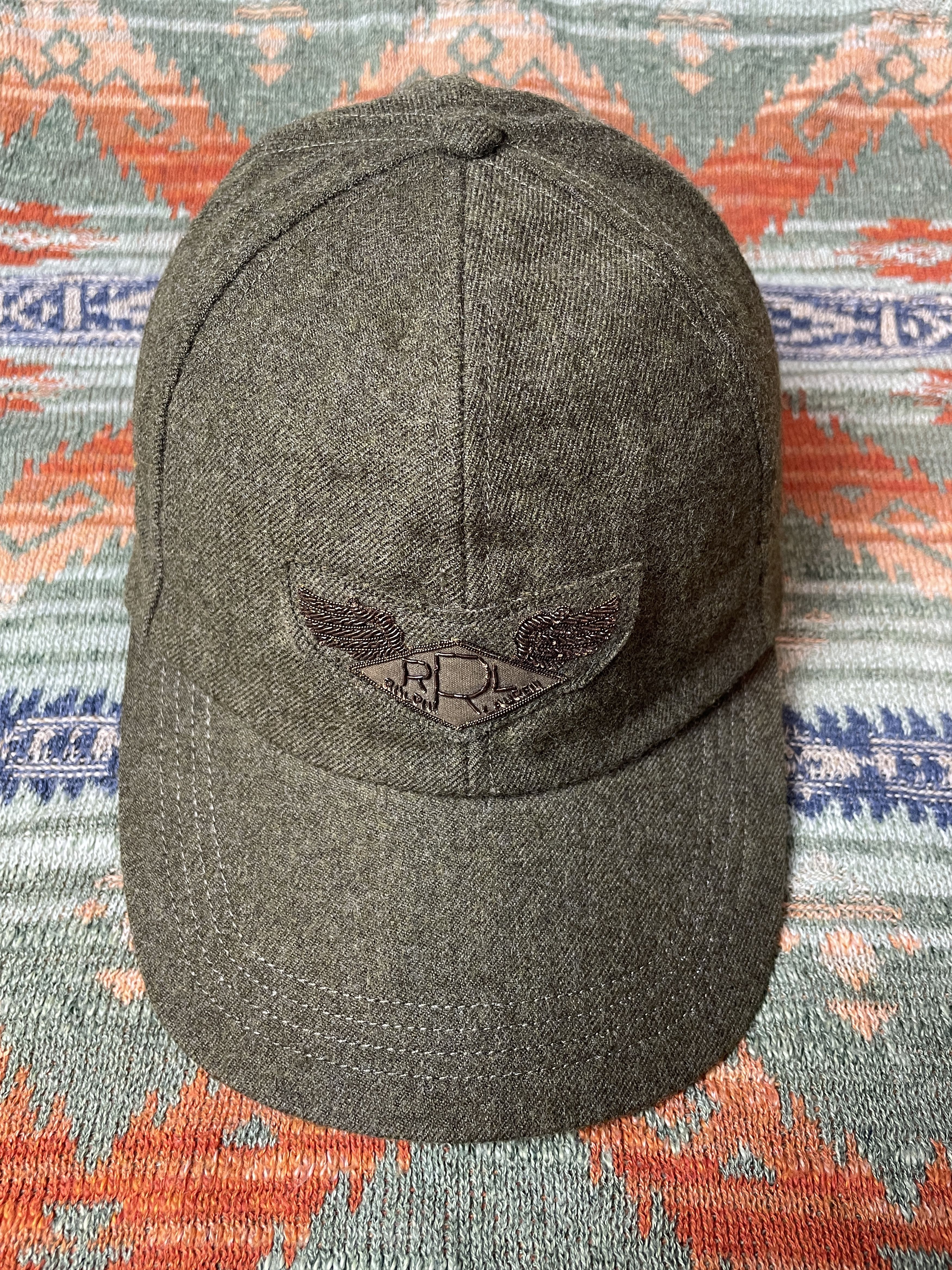 Ralph Lauren RRL Military Training Wool Baseball Cap