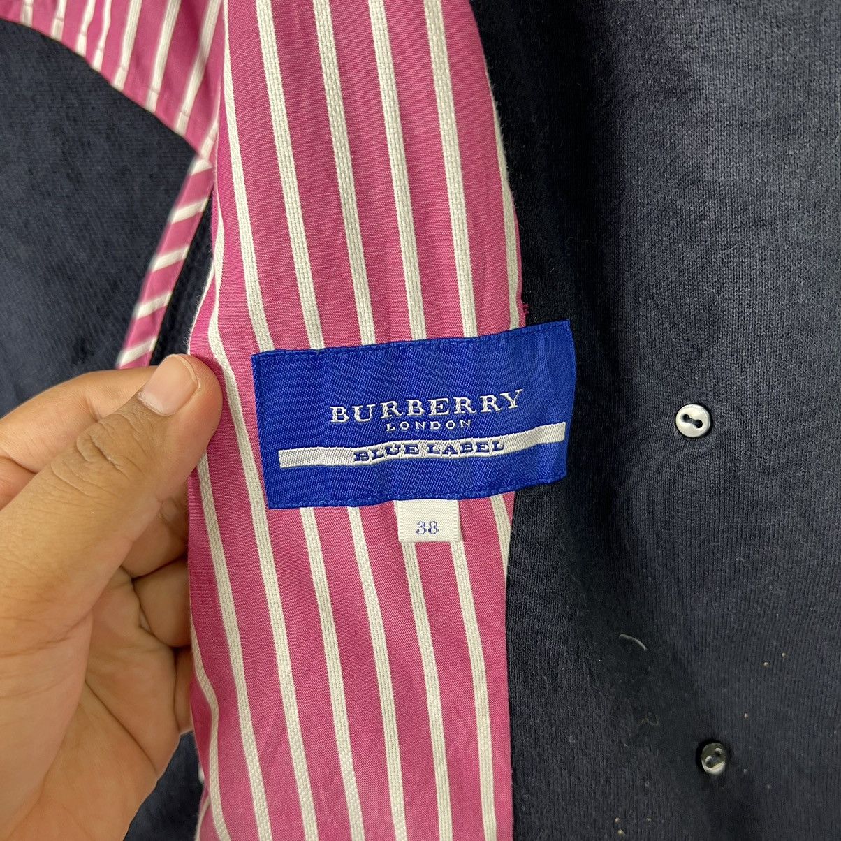 Burberry 🔥 BURBERRY LONDON BLUE LABEL CROP TOP COAT JACKET Size M / US 6-8 / IT 42-44 - 10 Thumbnail