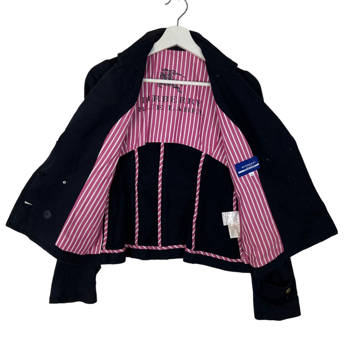 Burberry 🔥 BURBERRY LONDON BLUE LABEL CROP TOP COAT JACKET Size M / US 6-8 / IT 42-44 - 7 Thumbnail
