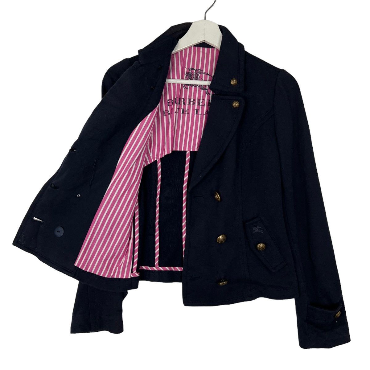 Burberry 🔥 BURBERRY LONDON BLUE LABEL CROP TOP COAT JACKET Size M / US 6-8 / IT 42-44 - 6 Thumbnail