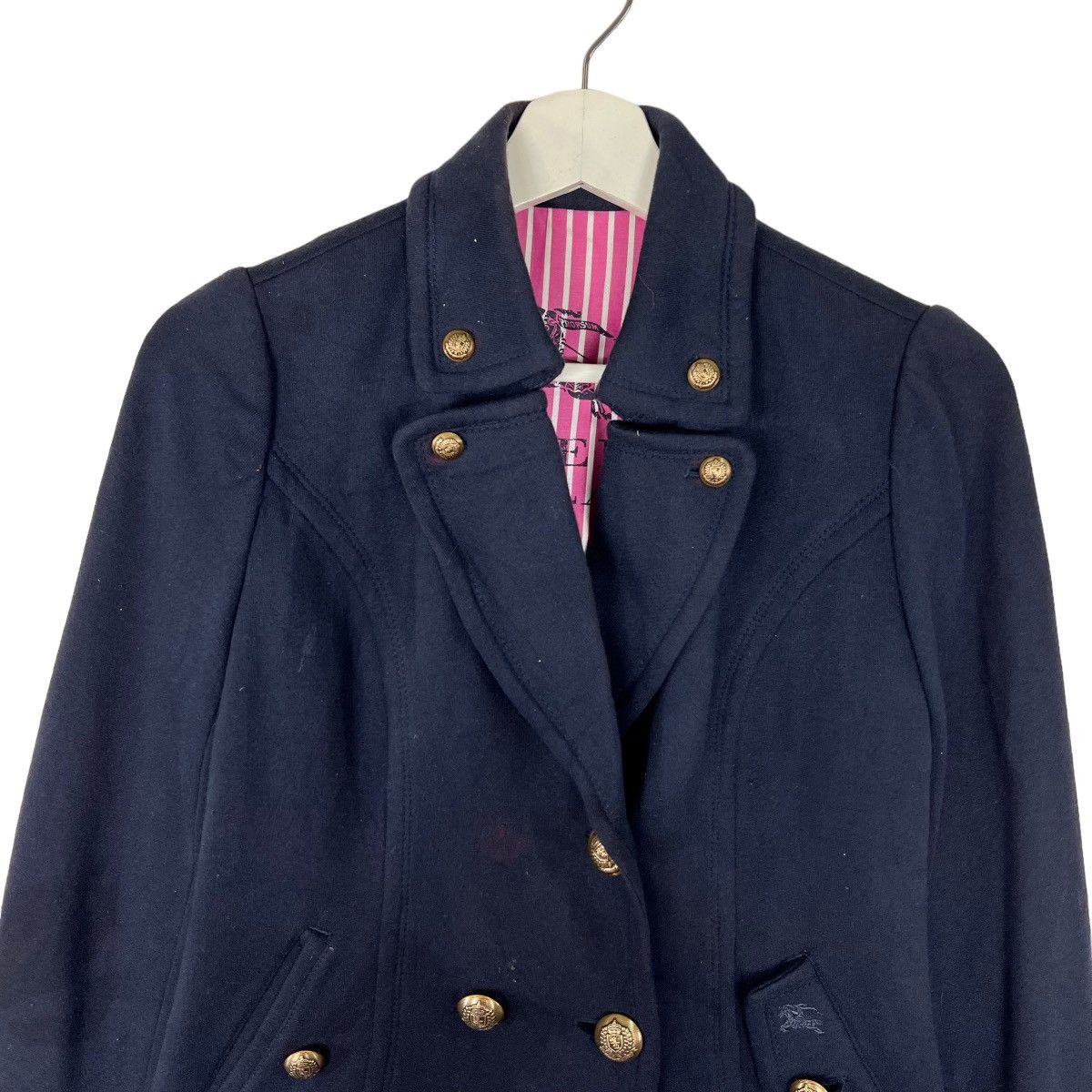 Burberry 🔥 BURBERRY LONDON BLUE LABEL CROP TOP COAT JACKET Size M / US 6-8 / IT 42-44 - 3 Thumbnail