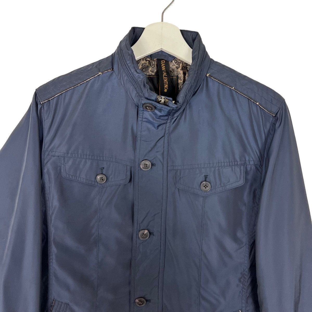 Valentino 🔥 GIANNI VALENTINO NYLON CHORE BUTTON JACKET Size US M / EU 48-50 / 2 - 3 Thumbnail