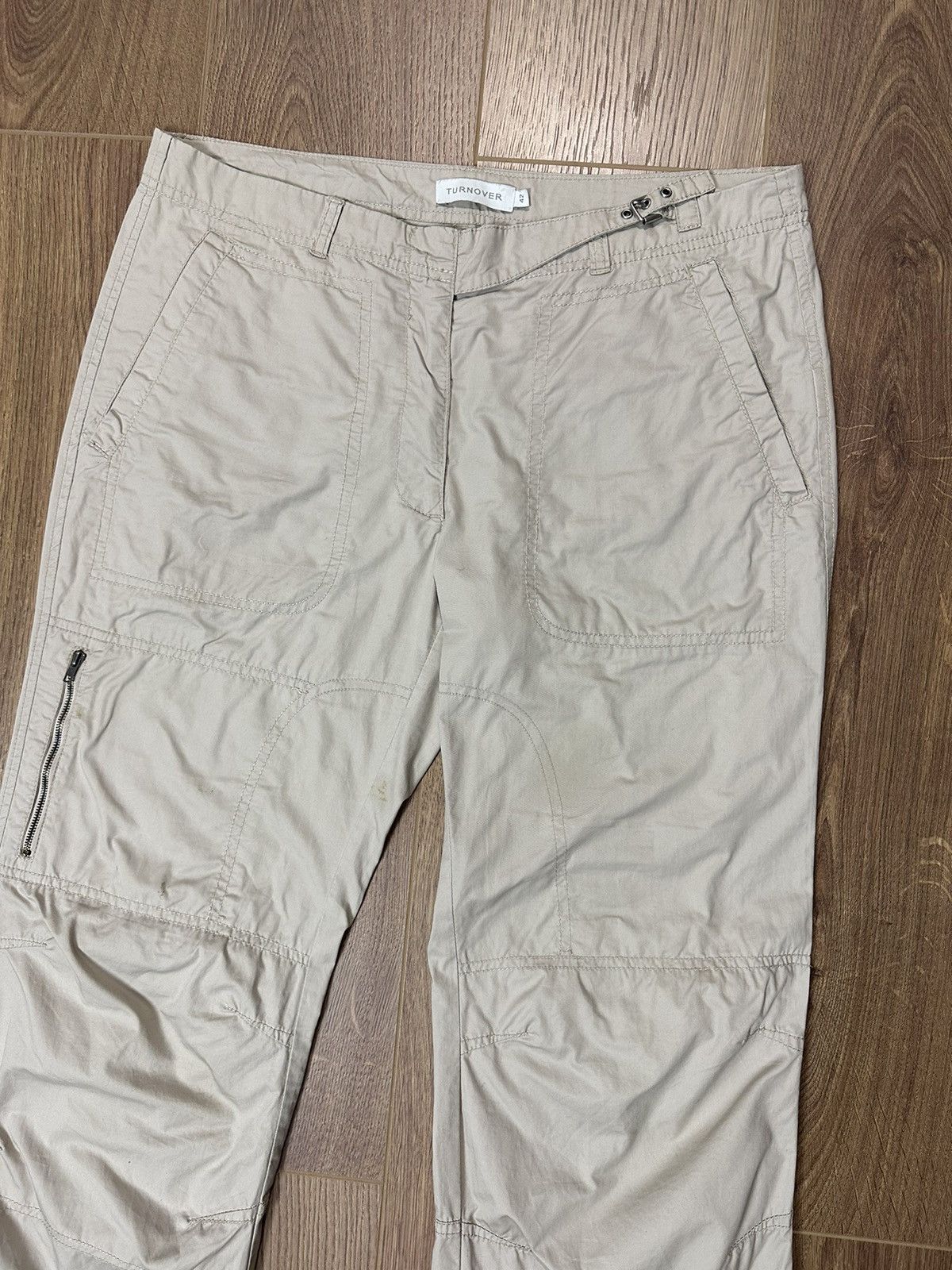 Japanese Brand × Vintage Vintage Embroidered Beige Cotton Casual Pants Size US 32 / EU 48 - 2 Thumbnail