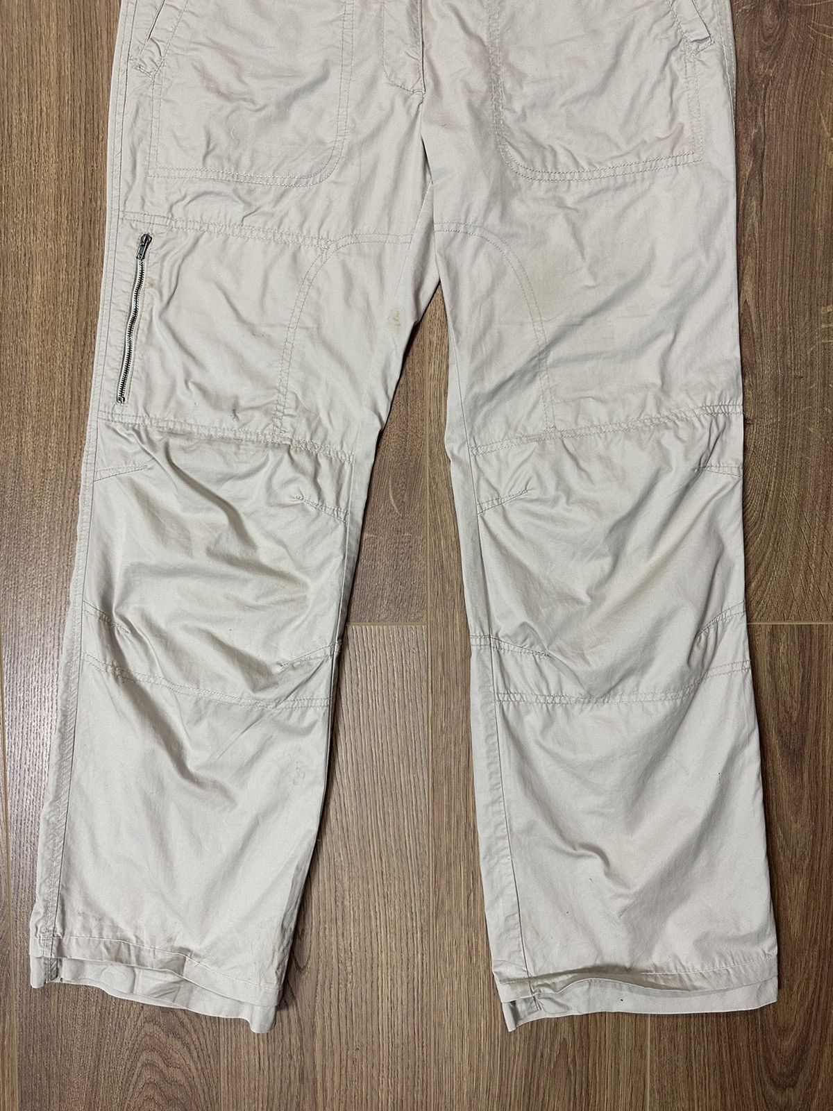 Japanese Brand × Vintage Vintage Embroidered Beige Cotton Casual Pants Size US 32 / EU 48 - 3 Thumbnail