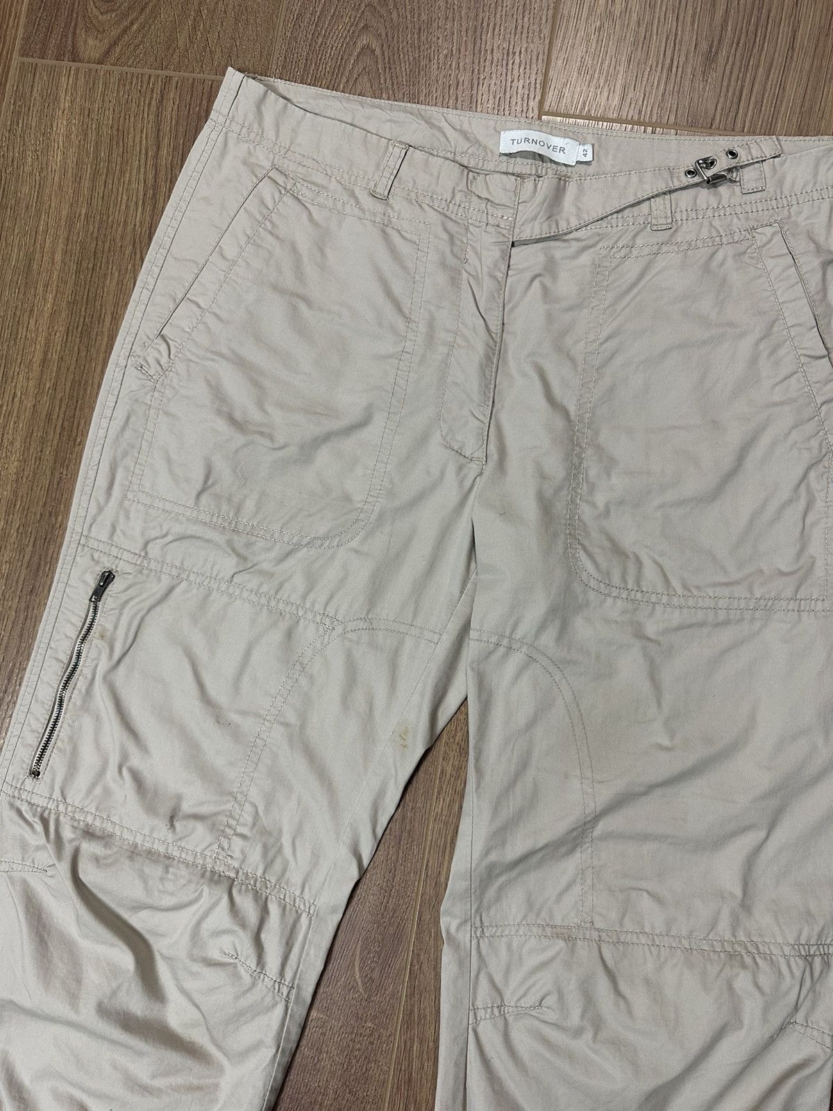 Japanese Brand × Vintage Vintage Embroidered Beige Cotton Casual Pants Size US 32 / EU 48 - 4 Thumbnail