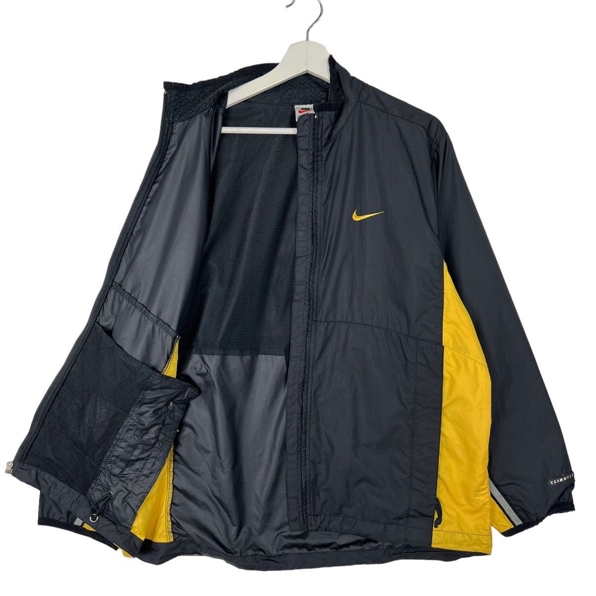 Nike × Vintage 🔥 VINTAGE NIKE YELLOW BLACK LIGHT JACKET Size US L / EU 52-54 / 3 - 6 Thumbnail