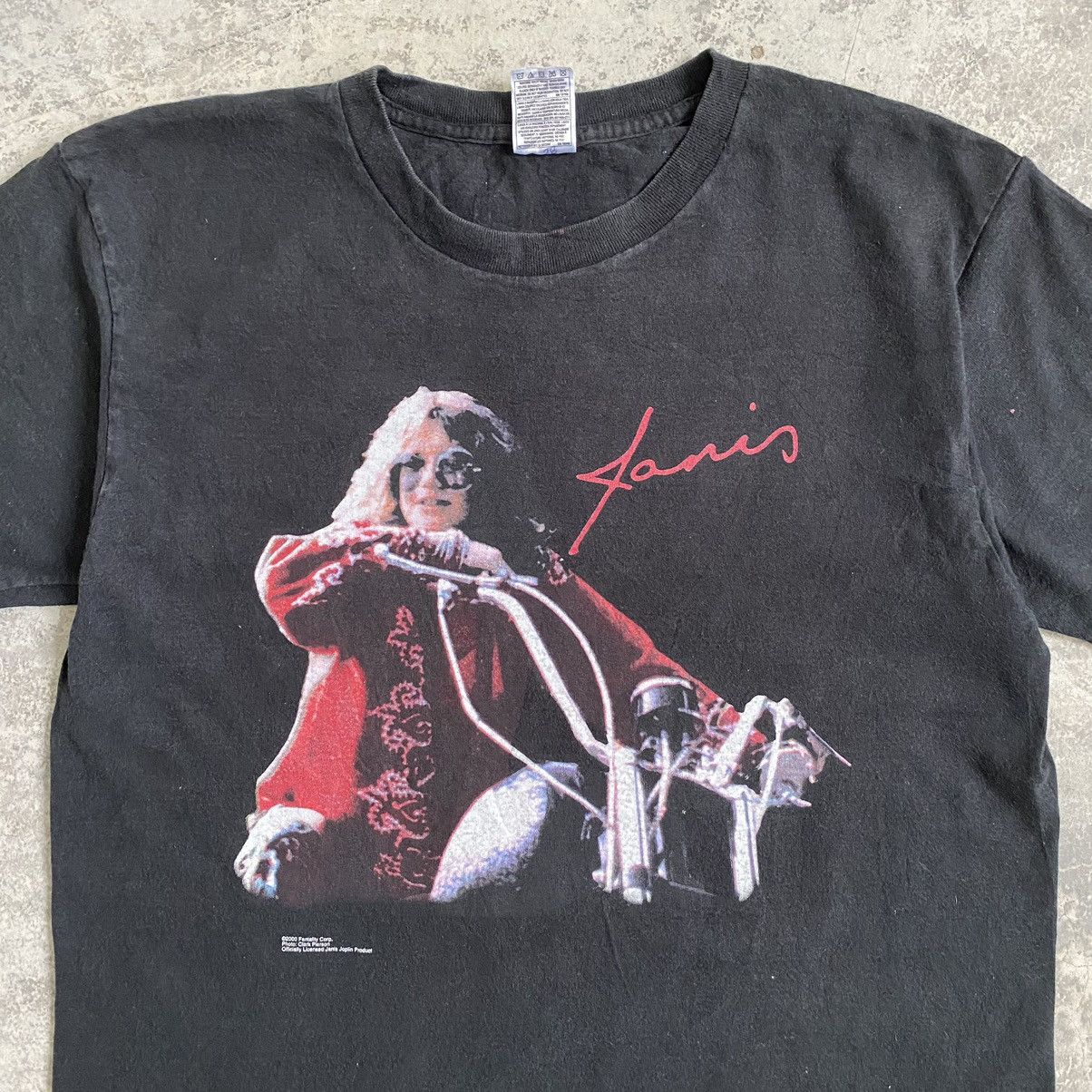 Band Tees Vintage Y2K Janis Joplin Blues Rock Graphic T-Shirt Size US L / EU 52-54 / 3 - 3 Thumbnail