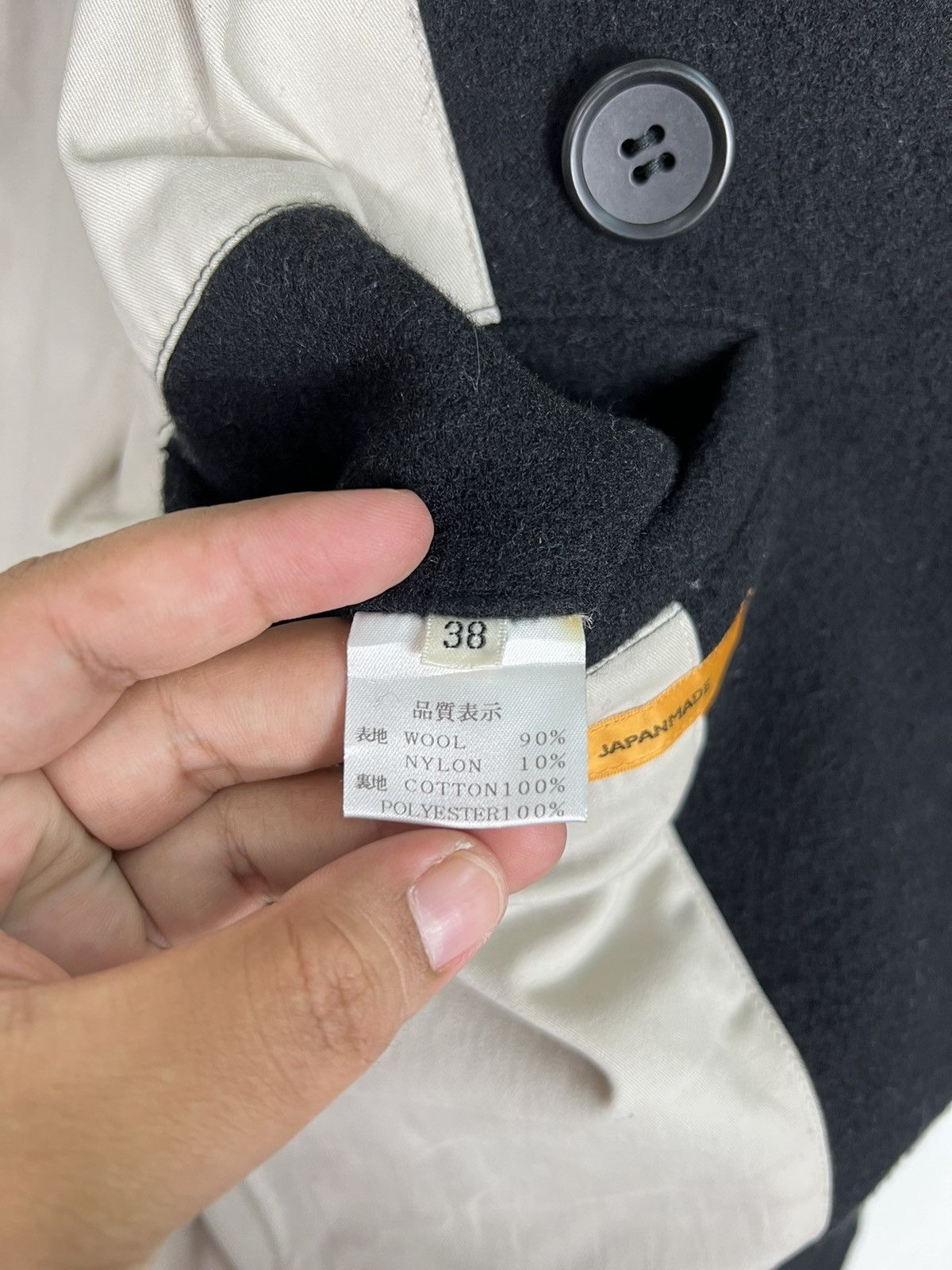 Japanese Brand 🔥 SAMPLE ISTL DOUBLE BREAST WOOL JACKET MADE IN JAPAN Size US M / EU 48-50 / 2 - 11 Thumbnail