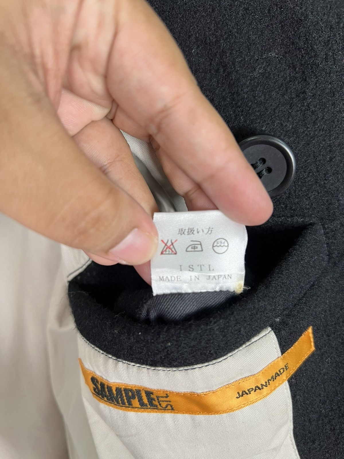 Japanese Brand 🔥 SAMPLE ISTL DOUBLE BREAST WOOL JACKET MADE IN JAPAN Size US M / EU 48-50 / 2 - 12 Thumbnail