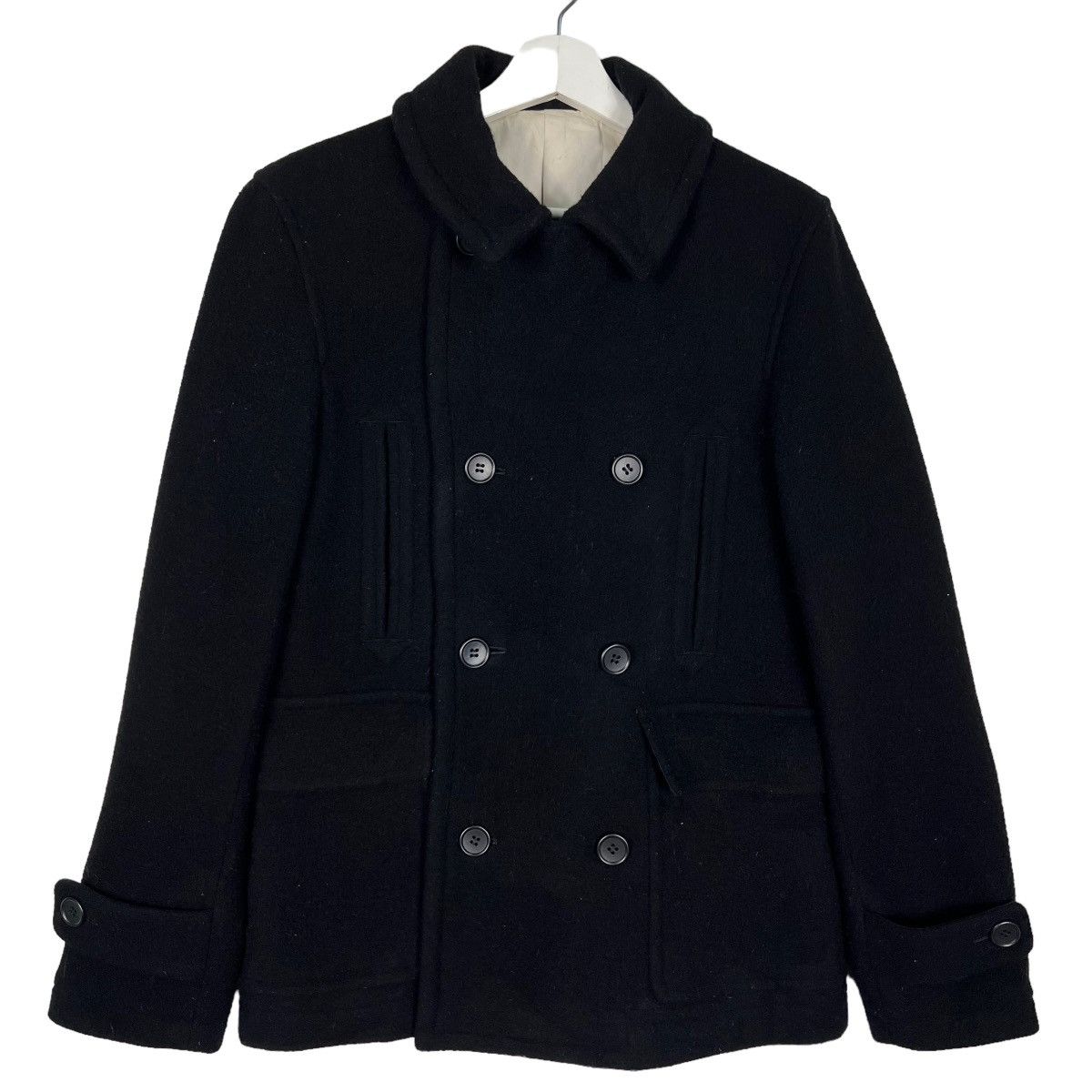 Japanese Brand 🔥 SAMPLE ISTL DOUBLE BREAST WOOL JACKET MADE IN JAPAN Size US M / EU 48-50 / 2 - 1 Thumbnail