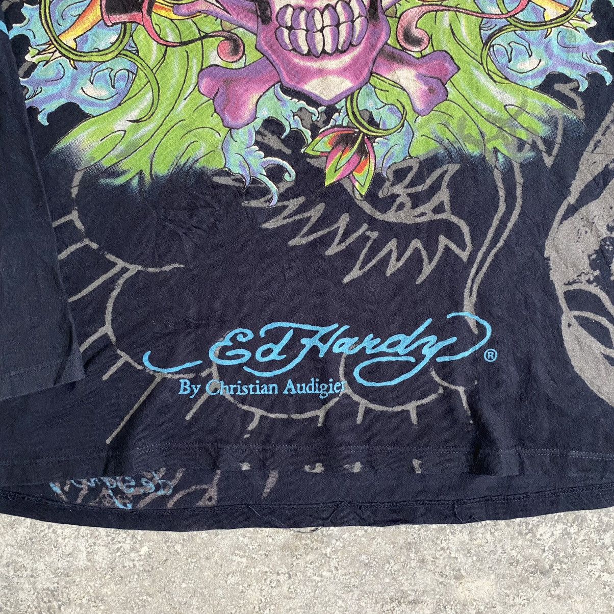 Christian Audigier Y2K Ed Hardy By Christian Audigier Tattoo T-Shirt Size US XXL / EU 58 / 5 - 12 Thumbnail