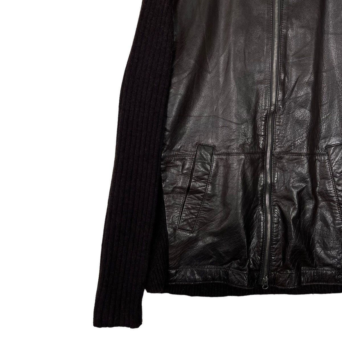 Allegri 🔥 ALLEGRI KNITTED HYBRID LEATHER JACKET Size US S / EU 44-46 / 1 - 2 Thumbnail