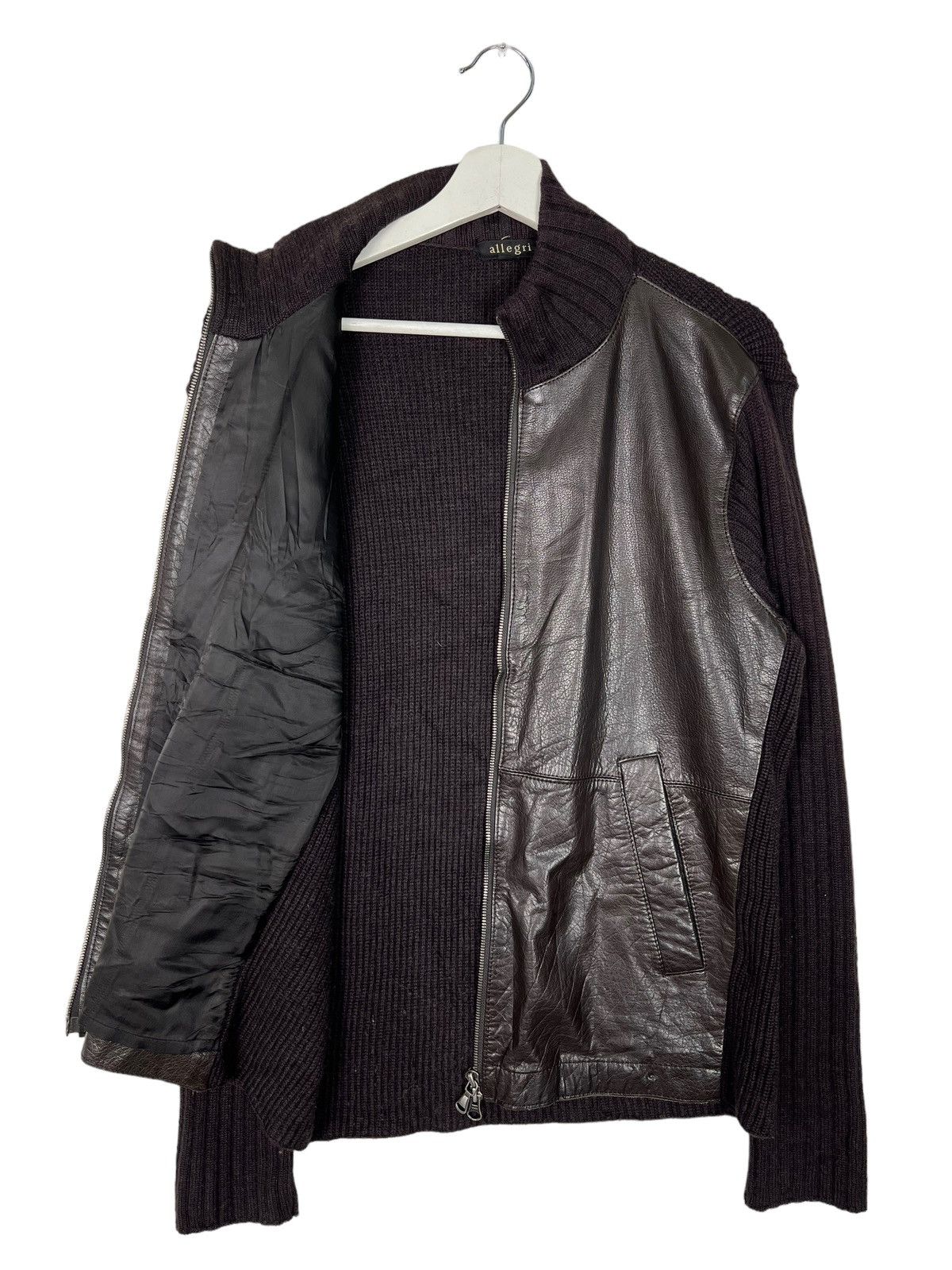 Allegri 🔥 ALLEGRI KNITTED HYBRID LEATHER JACKET Size US S / EU 44-46 / 1 - 6 Thumbnail