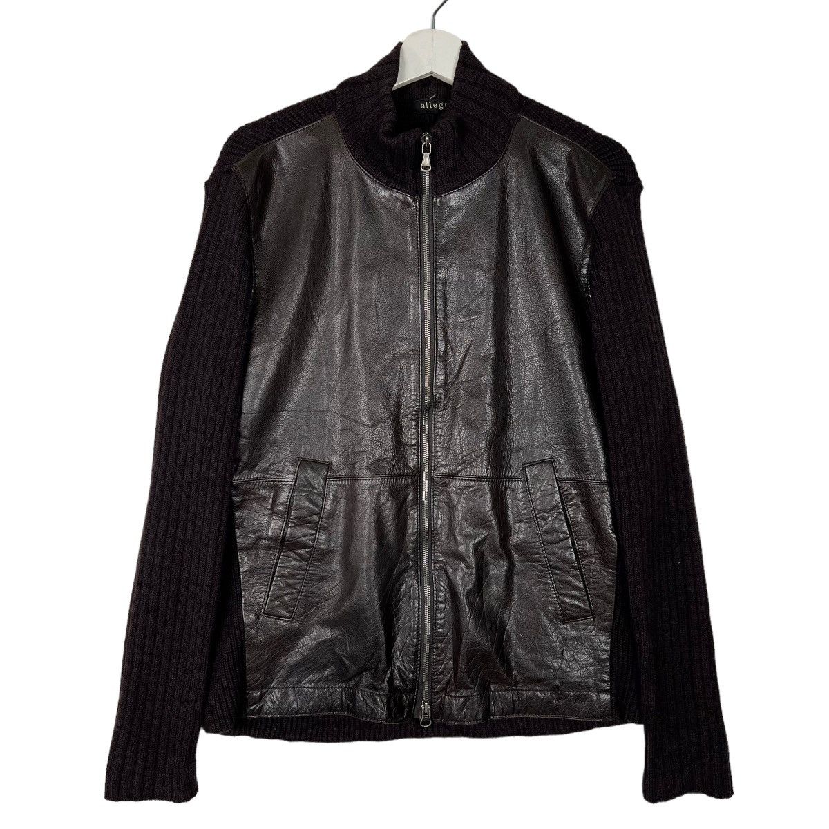 Allegri 🔥 ALLEGRI KNITTED HYBRID LEATHER JACKET Size US S / EU 44-46 / 1 - 1 Thumbnail