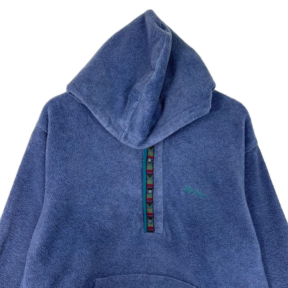 L.L. Bean 🔥 VINTAGE 90s LL BEAN ANORAK FLEECE HOODIE MADE IN USA Size US M / EU 48-50 / 2 - 3 Thumbnail