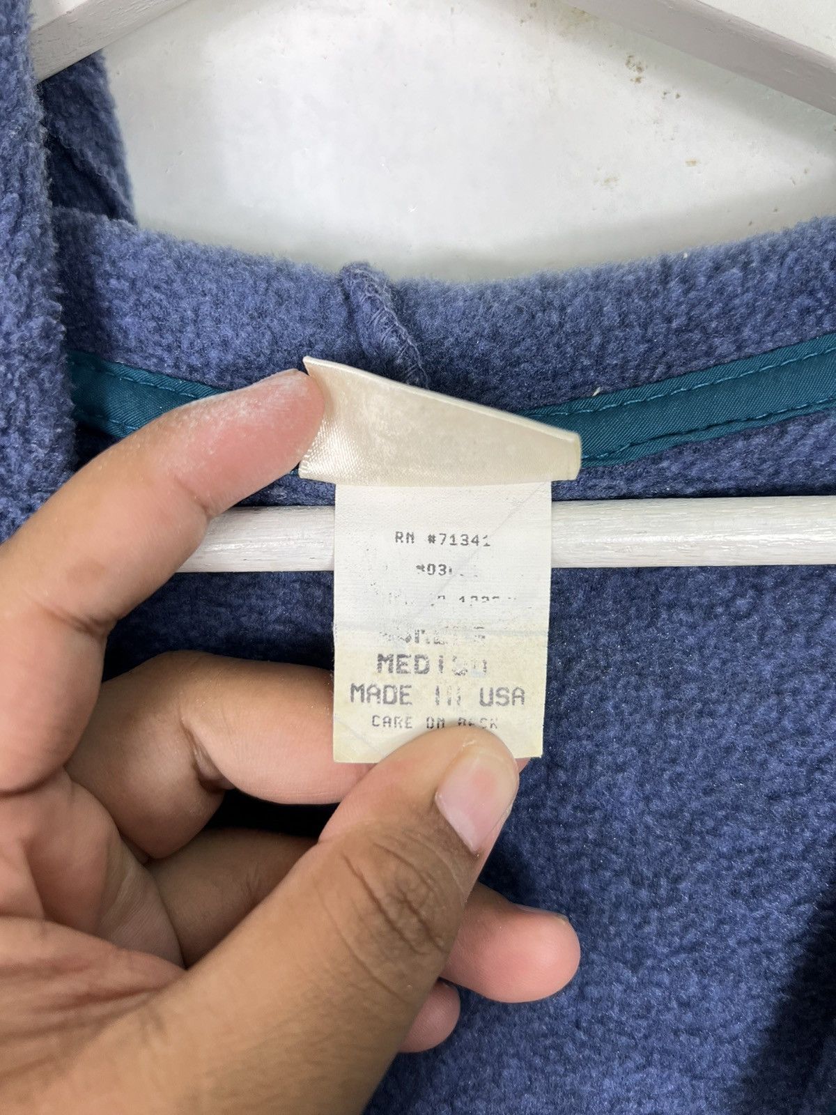 L.L. Bean 🔥 VINTAGE 90s LL BEAN ANORAK FLEECE HOODIE MADE IN USA Size US M / EU 48-50 / 2 - 10 Thumbnail