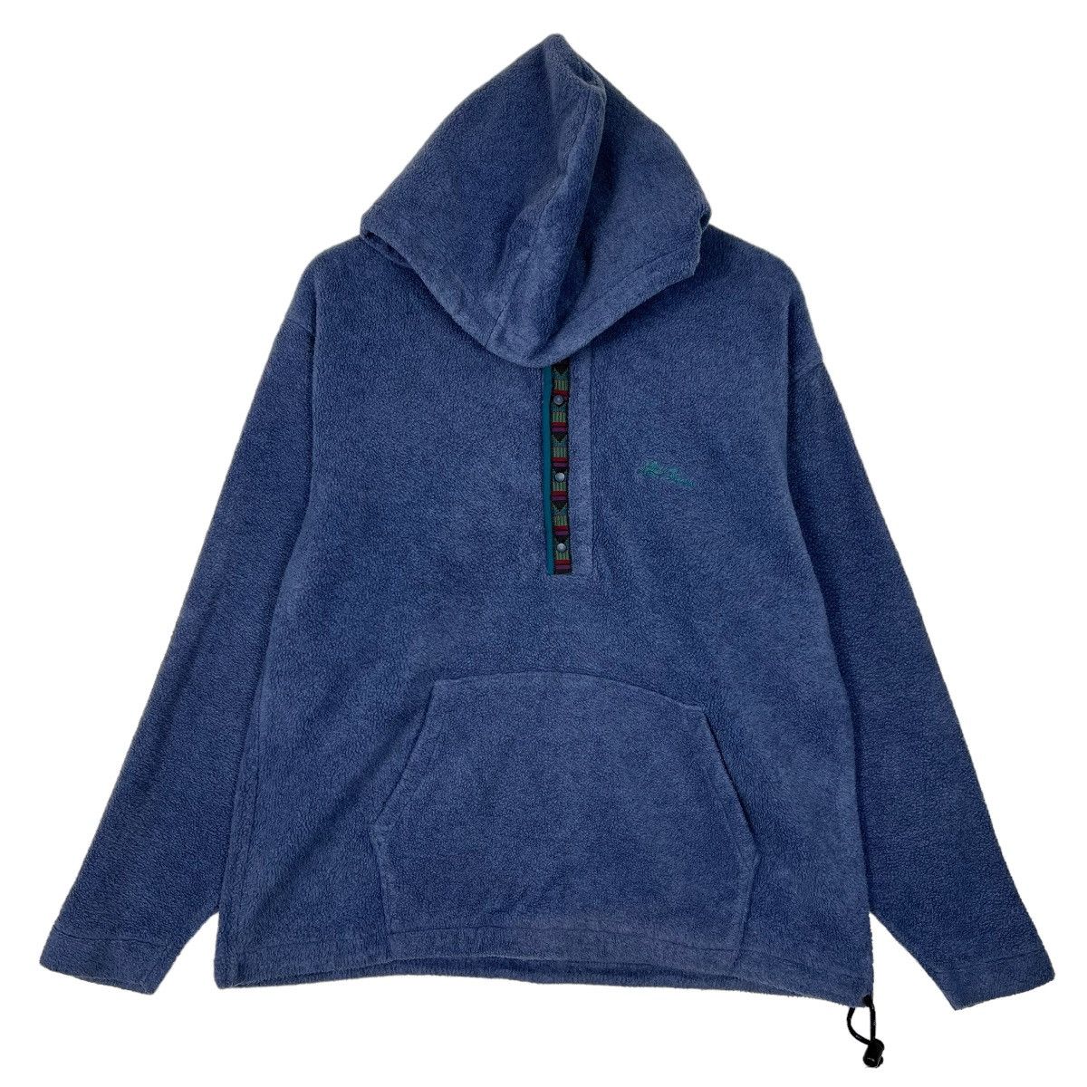 L.L. Bean 🔥 VINTAGE 90s LL BEAN ANORAK FLEECE HOODIE MADE IN USA Size US M / EU 48-50 / 2 - 1 Thumbnail