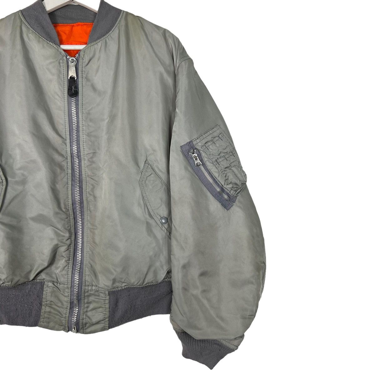 Alpha Industries 🔥 VINTAGE RIOT ALPHA BOMBER JACKET Size US L / EU 52-54 / 3 - 2 Thumbnail