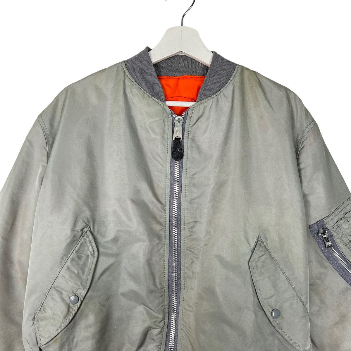 Alpha Industries 🔥 VINTAGE RIOT ALPHA BOMBER JACKET Size US L / EU 52-54 / 3 - 4 Thumbnail
