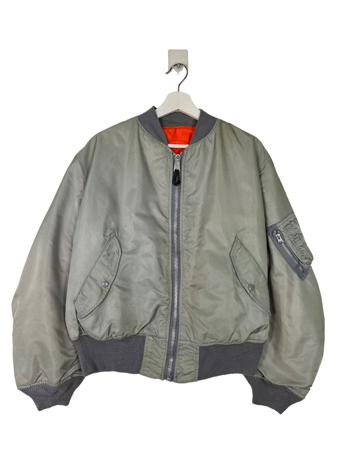 Alpha Industries 🔥 VINTAGE RIOT ALPHA BOMBER JACKET Size US L / EU 52-54 / 3 - 5 Thumbnail