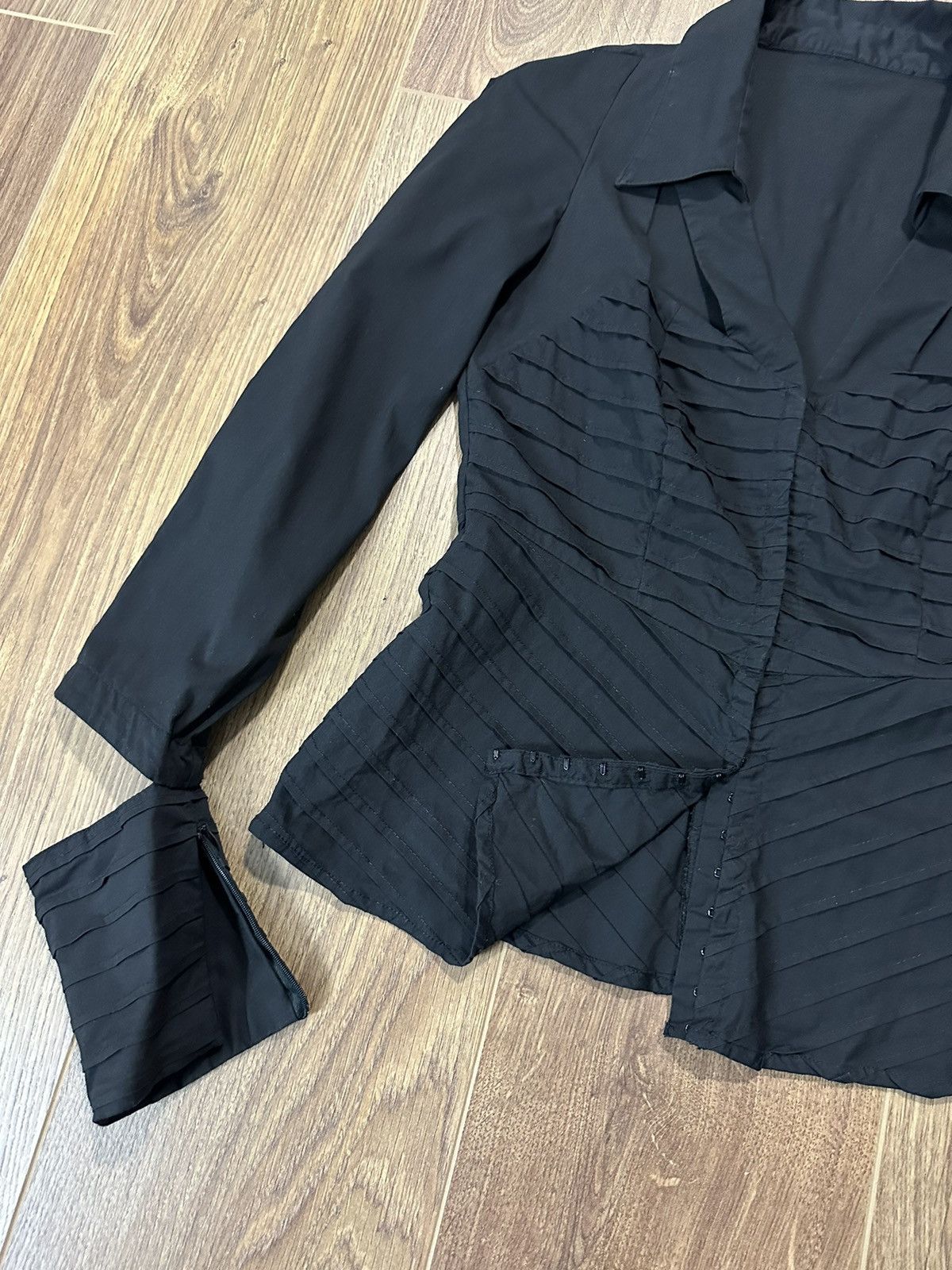 Japanese Brand × Vintage Vintage Avant-grade Style Black Shirt Size S / US 4 / IT 40 - 2 Thumbnail
