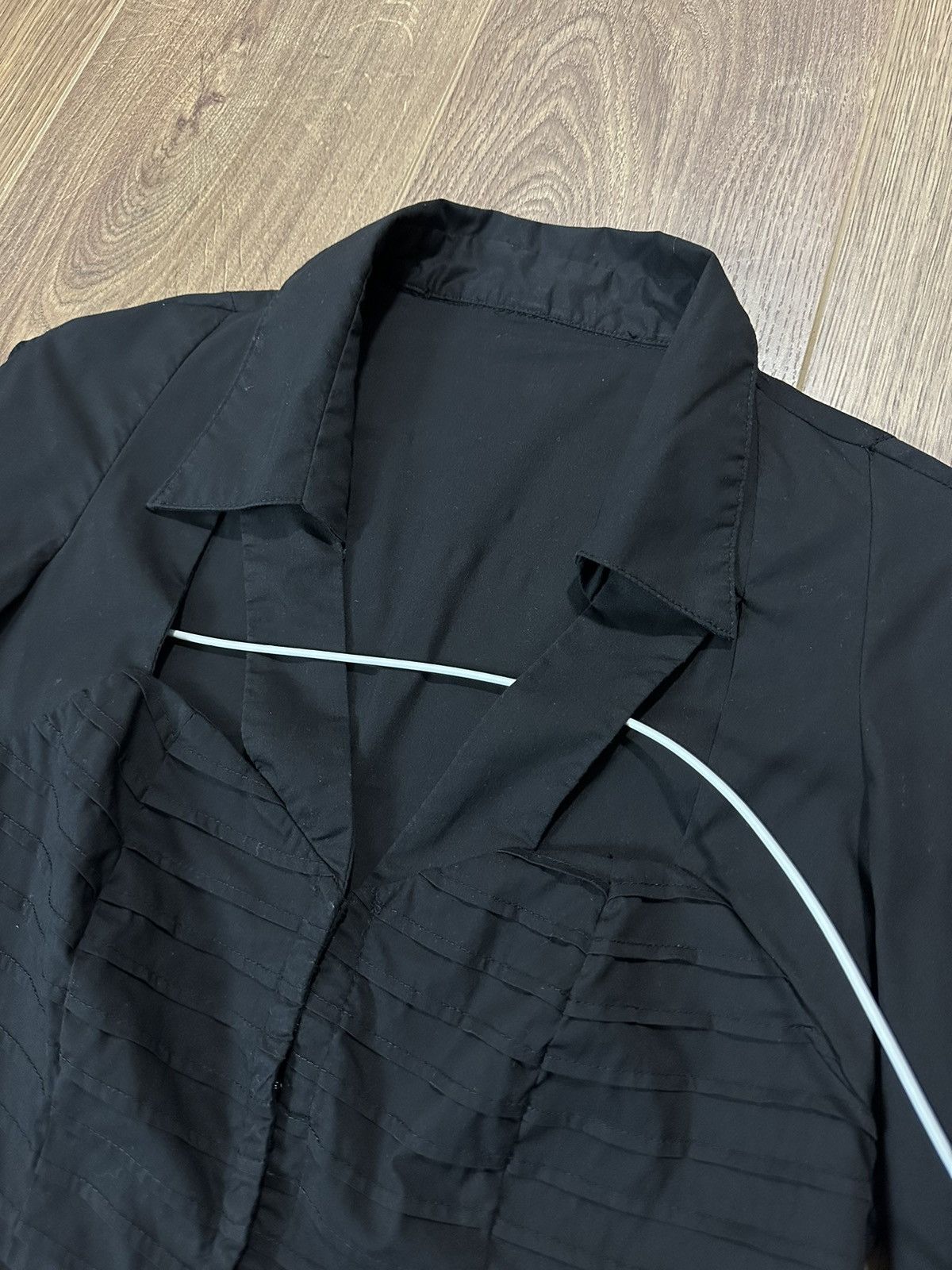 Japanese Brand × Vintage Vintage Avant-grade Style Black Shirt Size S / US 4 / IT 40 - 5 Thumbnail