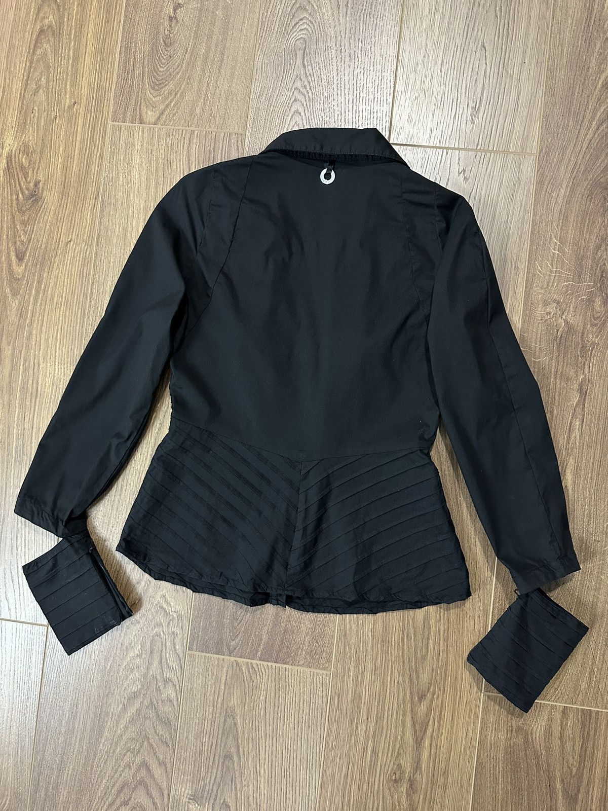 Japanese Brand × Vintage Vintage Avant-grade Style Black Shirt Size S / US 4 / IT 40 - 8 Thumbnail