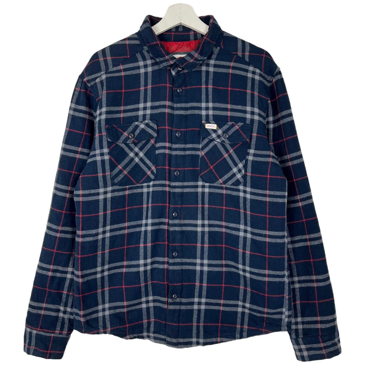 RVCA 🔥 RVCA PLAID CHECK SHIRT STYLE JACKET Size US M / EU 48-50 / 2 - 1 Thumbnail