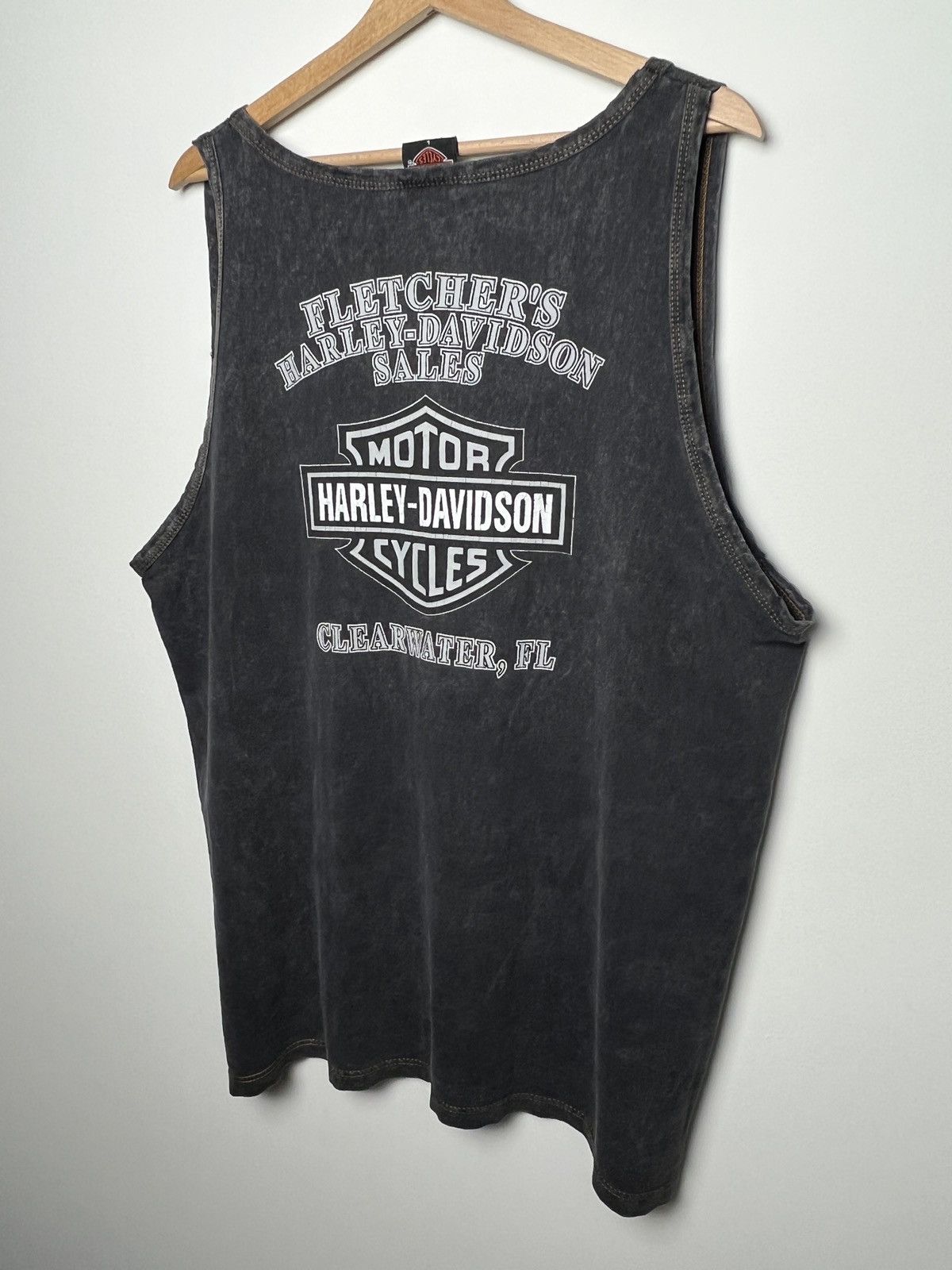 Harley Davidson harley davidson washed tank top vintage l-xl Size US L / EU 52-54 / 3 - 7 Thumbnail