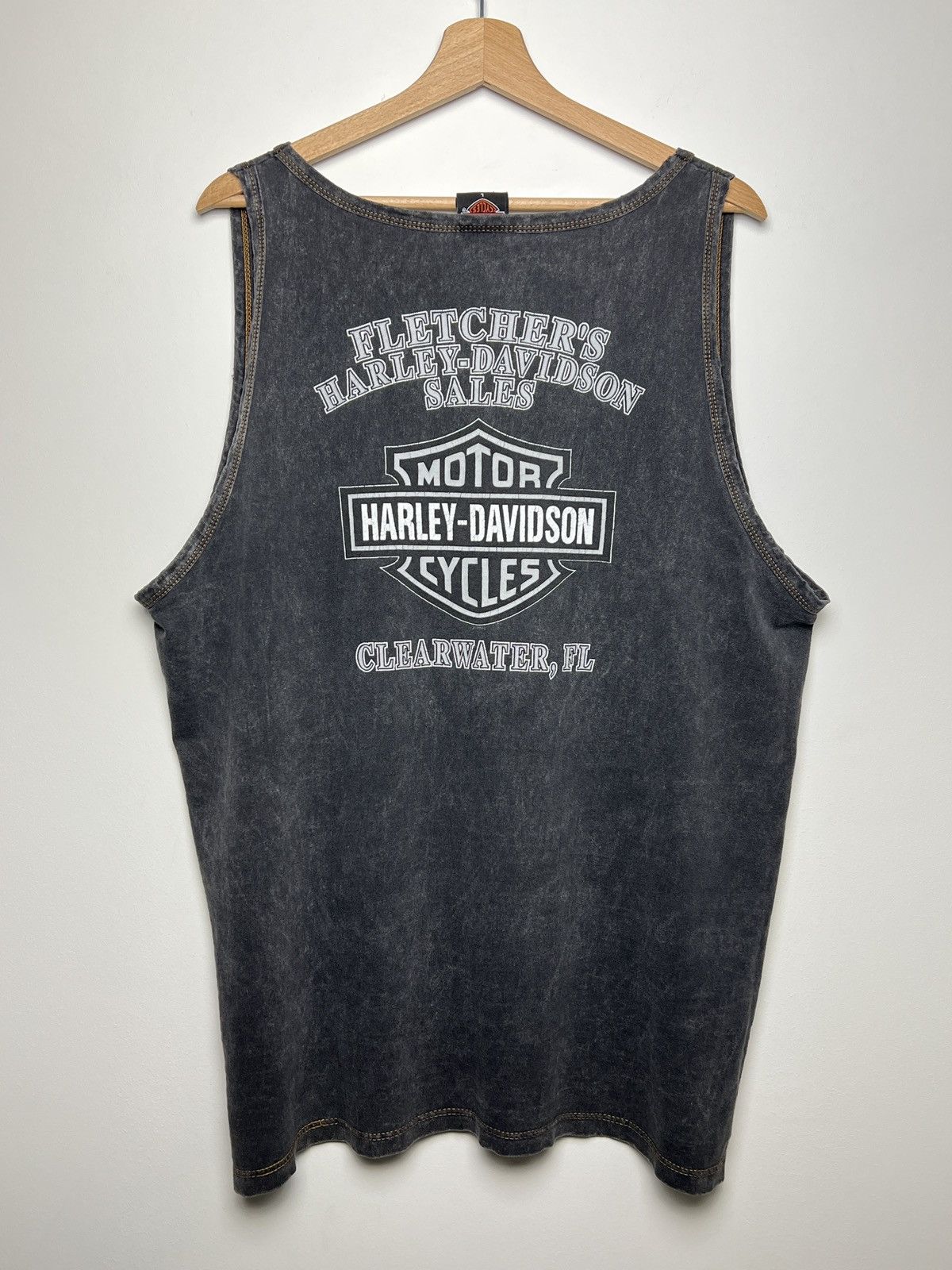 Harley Davidson harley davidson washed tank top vintage l-xl Size US L / EU 52-54 / 3 - 8 Thumbnail