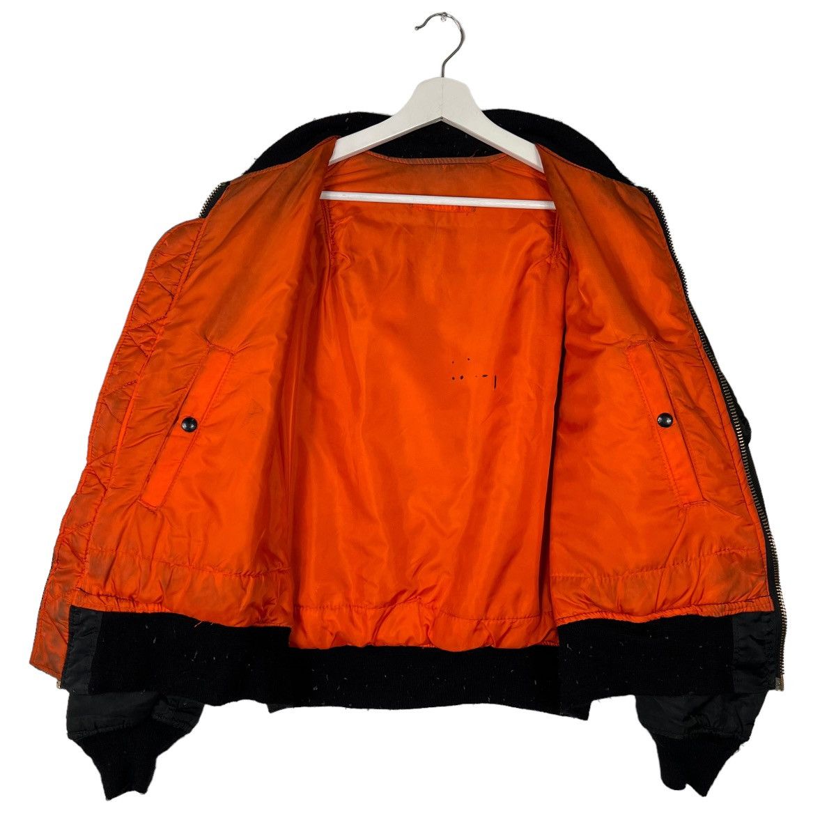 Alpha Industries 🔥 VINTAGE ALPHA REVERSIBLE BLACK BOMBER JACKET MADE IN USA Size US L / EU 52-54 / 3 - 7 Thumbnail