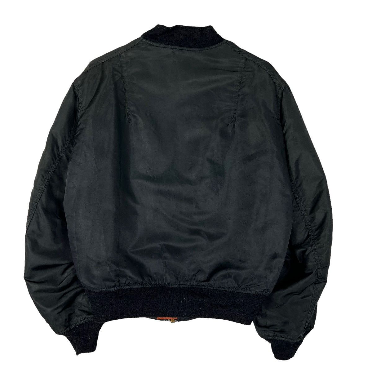 Alpha Industries 🔥 VINTAGE ALPHA REVERSIBLE BLACK BOMBER JACKET MADE IN USA Size US L / EU 52-54 / 3 - 8 Thumbnail