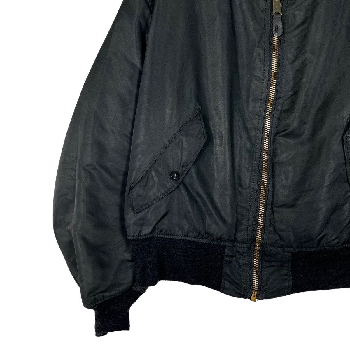 Alpha Industries 🔥 VINTAGE ALPHA REVERSIBLE BLACK BOMBER JACKET MADE IN USA Size US L / EU 52-54 / 3 - 2 Thumbnail