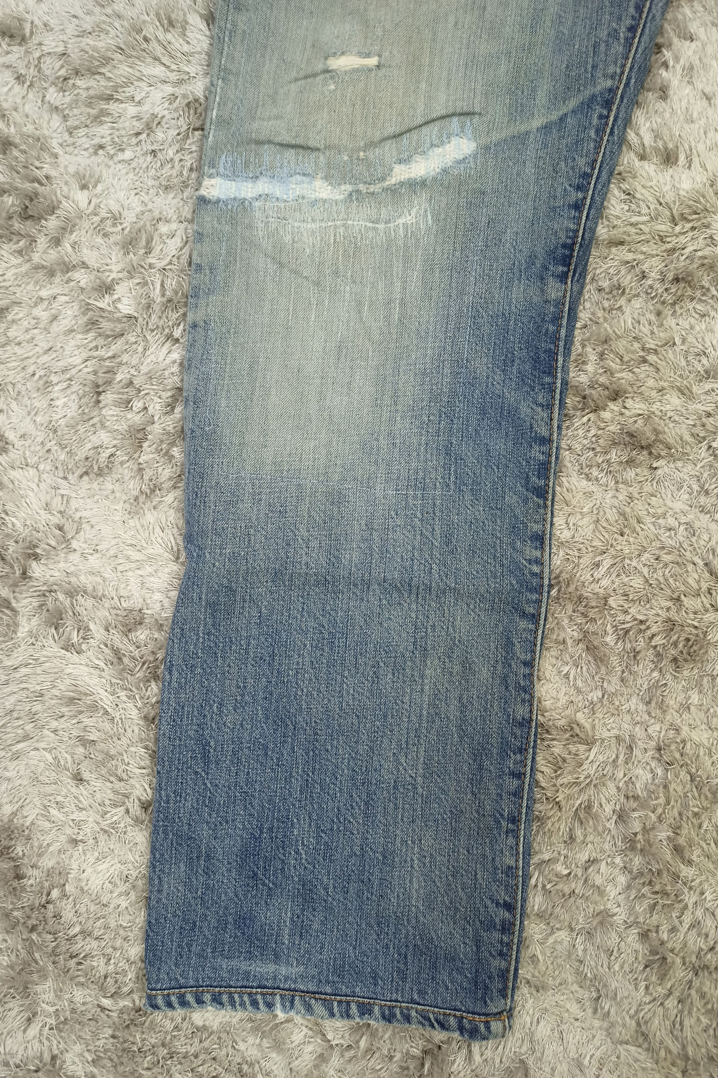 Levi's Vintage Clothing Vintage Levi's 501 Repaired Distressed Jeans Size US 36 / EU 52 - 5 Thumbnail