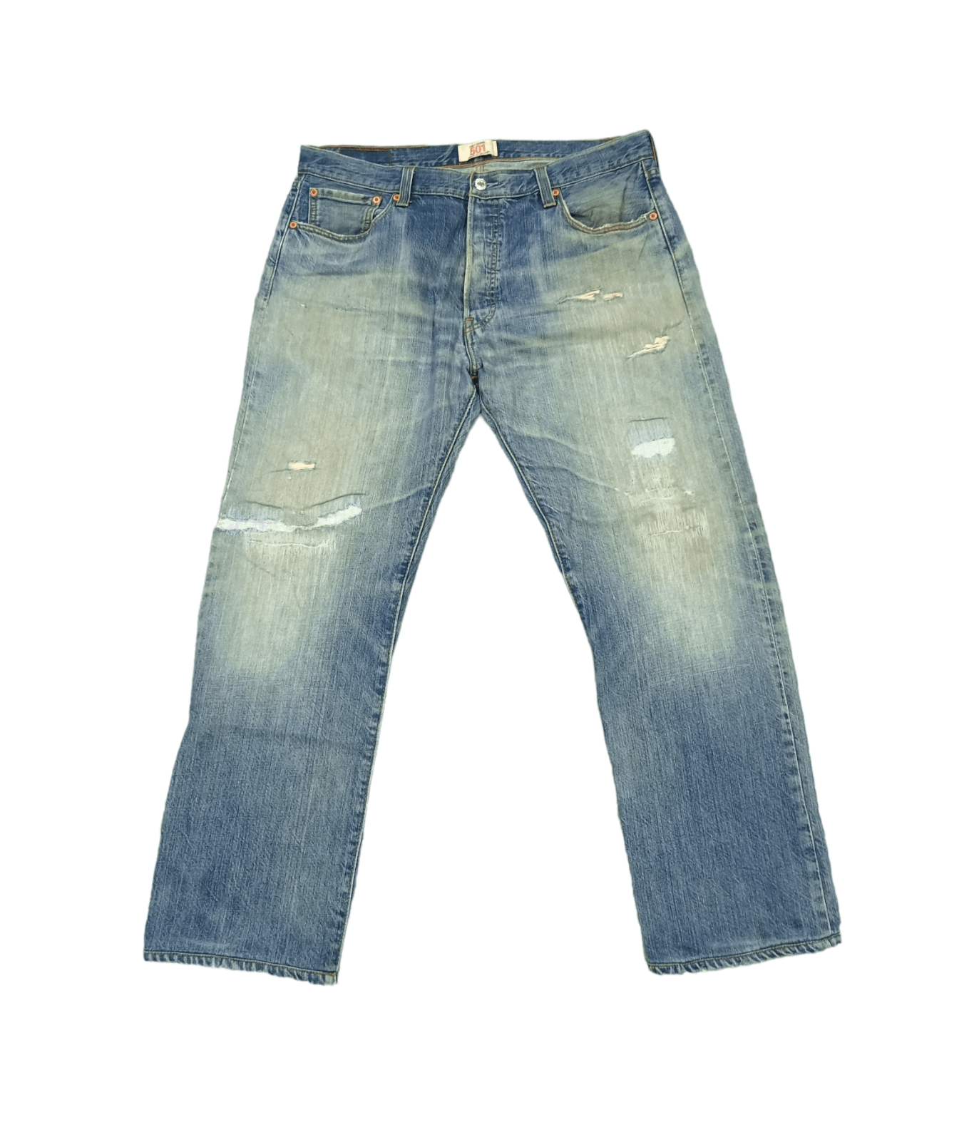 Vintage Levi's 501 Repaired Distressed Jeans