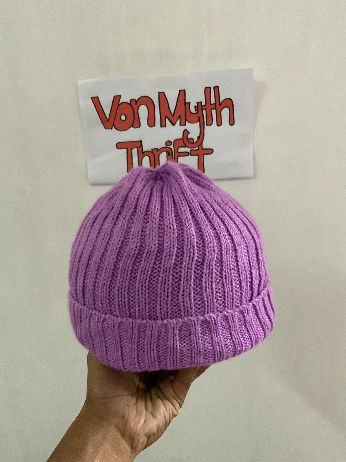 Hat Club HELLO Pink Cross Stitch Winter Session Snow Hat Size ONE SIZE - 3 Thumbnail